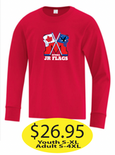 Load image into Gallery viewer, JR Flags Dry Fit Long Sleeve with Large Logo printed
