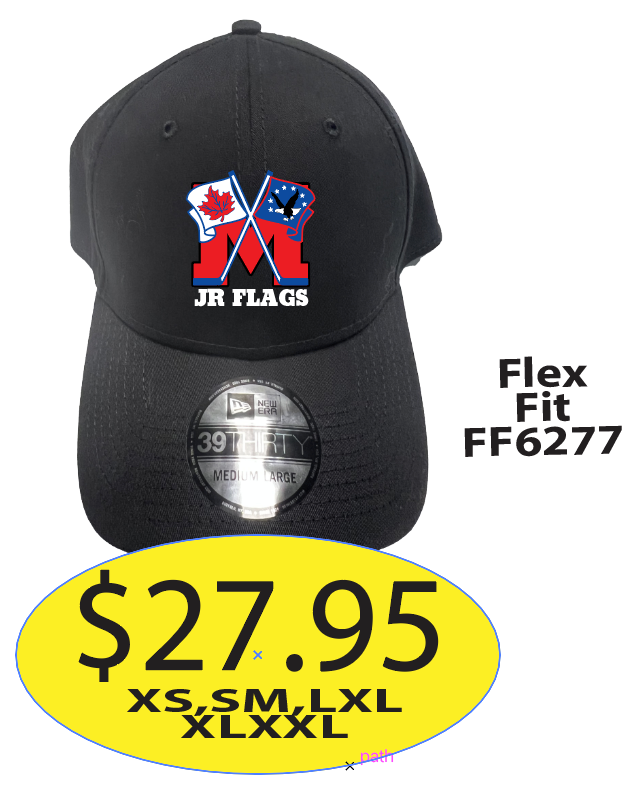 JR Flags Baseball Hat FLEXFIT with Logo Embroidered