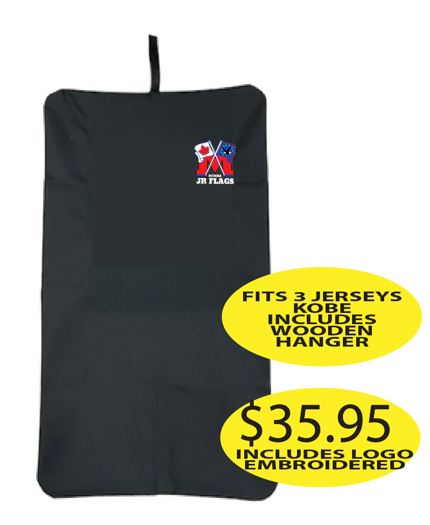 JR Flags Kobe Garment Bag with Logo Embroidered