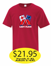 Load image into Gallery viewer, Lady Flags Dry Fit Short Sleeve with Large Logo printed

