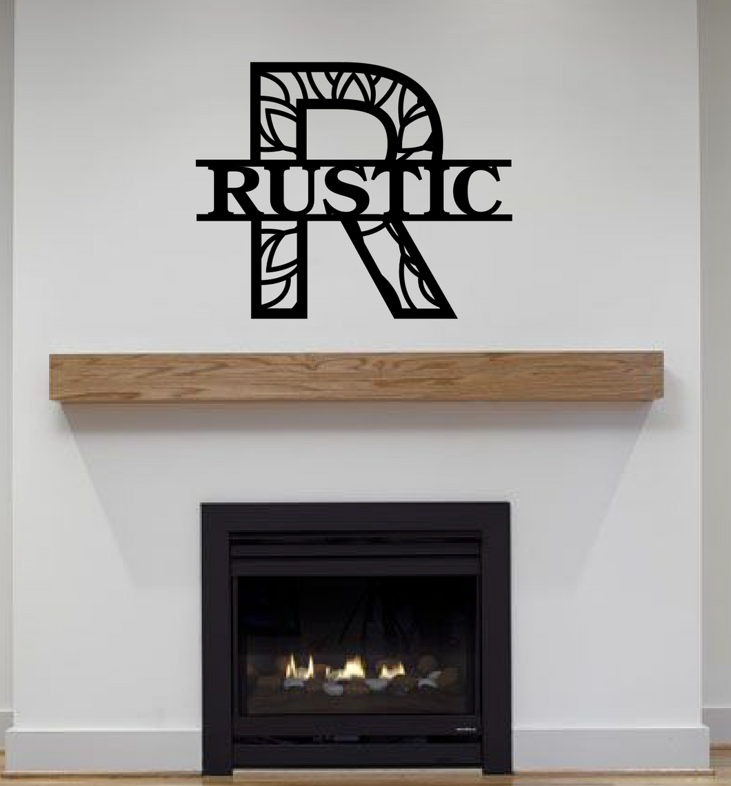 Family Letter Monogram MODERN, 18