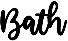Load image into Gallery viewer, Bath Sign 16&quot; , 14 ga metal , powder coated.
