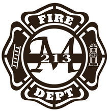 Load image into Gallery viewer, Family Letter Monogram Firefighter Classic 24-36&quot; , 14 ga metal , powder coated.
