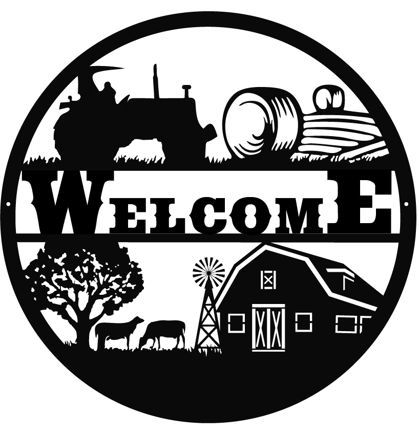 Farm Scene Welcome 30