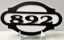 Load image into Gallery viewer, Address Sign 18&quot;,14 ga metal, powder coated Single or Dual Layer
