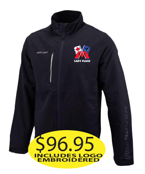 Lady Flags Bauer Warmup Jacket with Logo Embroidered