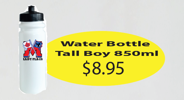 Lady Flags Water Bottle Tall Boy 850ml.