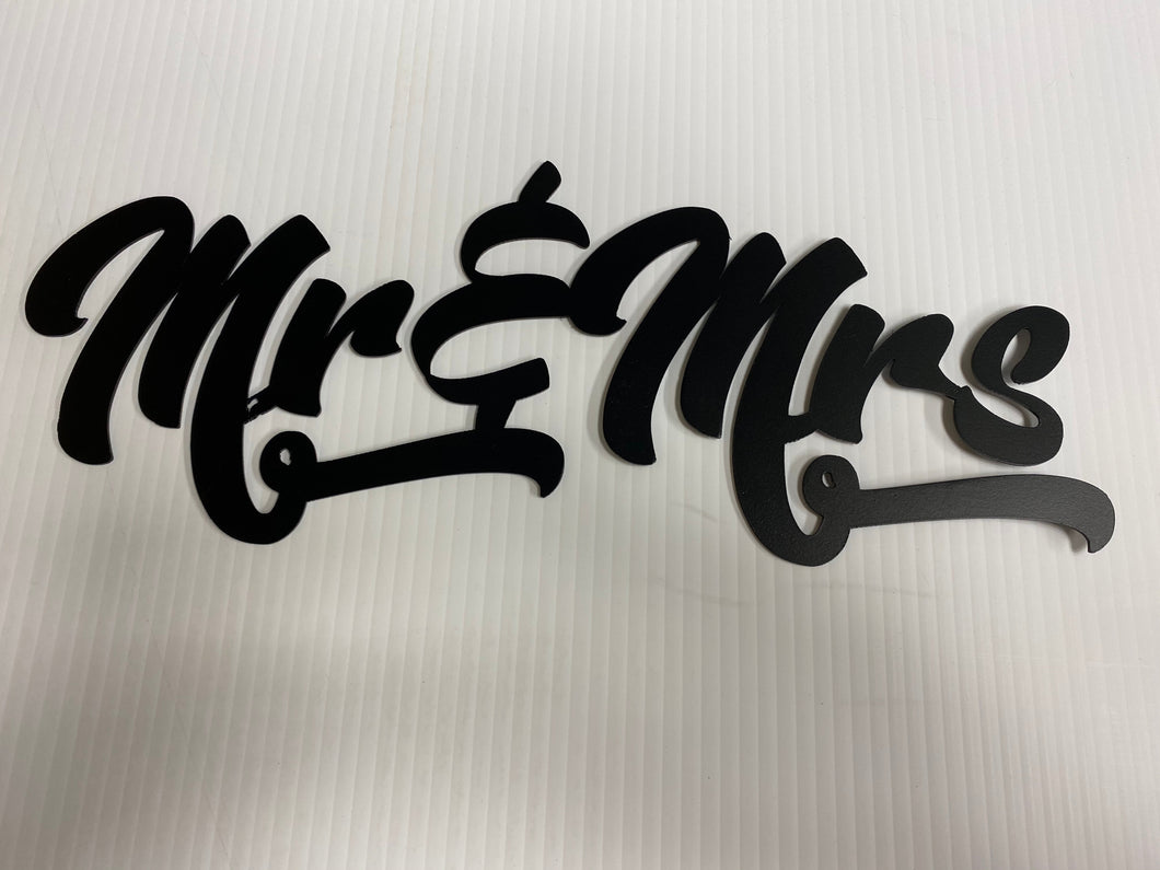 Mr & Mrs Metal Wallart
